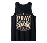 Pray Without Ceasing 1 Tesalonicenses 5:17 Versículo de la Biblia Camiseta sin Mangas