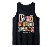 Pray Without Ceasing 1 Tesalonicenses 5:17 Versículo de la Biblia Camiseta sin Mangas