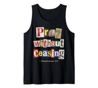 Pray Without Ceasing 1 Tesalonicenses 5:17 Versículo de la Biblia Camiseta sin Mangas