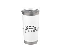 Prayer Changes Things Vaso térmico de acero inoxidable de doble pared
