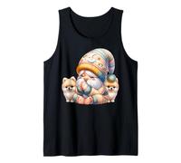 Prayer Gnome Dog Grandpa For Christians Cute Pomeranian Camiseta sin Mangas