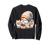 Prayer Gnome Dog Grandpa For Christians Cute Pomeranian Sudadera