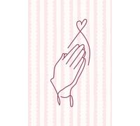 Prayer Hands - Lined Notebook: 6x9, 150 Pages, Cute Christian Pastel Pink Journal with Minimalist Praying Hands with Heart Design for Faith, Reflection, and Daily Writing (Faith Notes Collection)