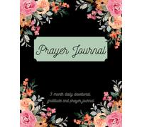 Prayer Journal & Daily Devotional Guide: Floral 8"x10" | Religious Gift |