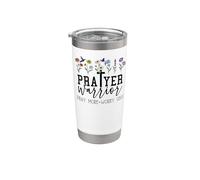 Prayer Warrior Pray More Prayer Changes Things Praying Mama Vaso térmico de acero inoxidable de doble pared