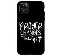 Prayer Warrior tee La oración de la fe Cristiana Cambia Las Cosas Carcasa para iPhone 11 Pro MAX