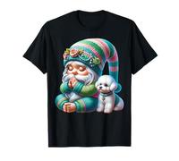 Praying Dog Dad Christian Gnome For Dog Mom With Toy Poodle Camiseta