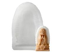 Praying Girl Candle Mold, Angel Figurine Molding Tools, 12cm Silicone Mold with Durable Build, Wax Craft with, Stylish Ornament with Modern Design, DIY Decoration 1.65x2.76x0.98 inches