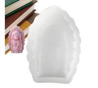Praying Girl Candle Mold - Angel Figurine Silicone Casting Tool For DIY Craft | Flexible Heat Safe Form Perfect For Wax Plaster Fondant Clay Chocolate Candy Making Use