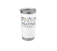 Praying Mama Jesus Prayer Warrior Praying Mom God Pray More Vaso térmico de acero inoxidable de doble pared