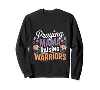 Praying Mama Raising Warriors Faith Maternidad Madre ---- Sudadera