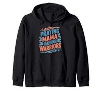 Praying Mama Raising Warriors Faith Maternidad Madre Sudadera con Capucha