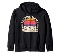 Praying Mama Raising Warriors Faith Maternidad Madre |- Sudadera con Capucha