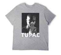 Praying Music Legend - Camiseta gráfica inspirada en la leyenda espiritual estilo hip hop, Estilo gris, XL