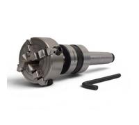 PRAZTECH® MT2 - Morse Taper 2 giratorio Live Center 70 mm Portabrocas de torno independiente de 4 mandíbulas (2 3/4 pulgadas) | M14 x 1 | Funcionamiento endurecido y suave | Taller de herramientas de