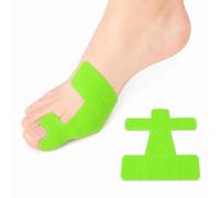 Pre-Cut Bunion Corrector Kinesiology Tape, Bunion Relief Toe Correction Wrap, Bunion Tape for Big Toes, Breathable Big Toe Ankle Tapes Support (Green, 10Pcs)
