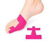 Pre-Cut Bunion Corrector Kinesiology Tape, Bunion Relief Toe Correction Wrap, Bunion Tape for Big Toes, Breathable Big Toe Ankle Tapes Support (Pink, 10Pcs)