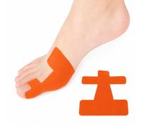 Pre-Cut Bunion Corrector Kinesiology Tape, Bunion Relief Toe Correction Wrap, Bunion Tape for Big Toes, Breathable Big Toe Ankle Tapes Support (Orange, 10Pcs)