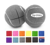 Pre-cut Walker Glide Balls - 15 Colors & Styles (Gray) by AMP
