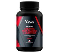 Pre Entreno con Creatina, Beta Alanina y L-Carnitina | Cápsulas Vegetales | Contribuye a Aumentar la Masa Muscular y la Fuerza | Aporta Energía Extra
