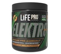 Pre Entreno Life Pro Elektro 400g - Pre Workout con Citrulina Malato 8000mg, Beta Alanina 3000mg, Taurina 1500mg y Cafeína 200mg - Preentreno gimnasio fuerte - Energía y Rendimiento - Ultra Green