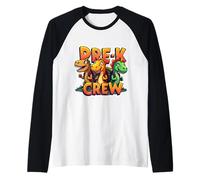 Pre-K Crew Dinosaur Lover T-Rex Dino Primer día de Escuela Camiseta Manga Raglan