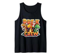 Pre-K Crew Dinosaur Lover T-Rex Dino Primer día de Escuela Camiseta sin Mangas