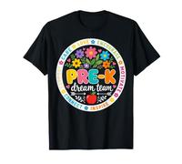 Pre-K Dream Team Floral Teacher Back to School Camiseta