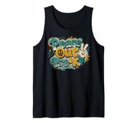 Pre-K Graduate Graffiti V Sign Peace Symbol Camiseta sin Mangas