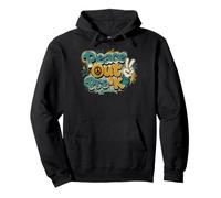 Pre-K Graduate Graffiti V Sign Peace Symbol Sudadera con Capucha