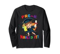 Pre K Preescolar Graduación Dabbing Boy Class Nailed it Kids Manga Larga