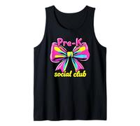 Pre-K Social Club, diseño Retro de Bow School de los 80 y 90 Camiseta sin Mangas