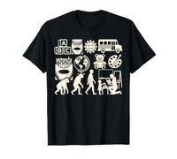 Pre-K Teacher Evolution - Gráfico de Aprendizaje en el Aula Preescolar Camiseta