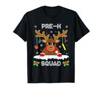 Pre-K Teacher Squad Rindeer Funny Teacher Christmas Sweater Camiseta