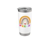 Pre-k Teacher Student Boho Rainbow Back To School Vaso térmico de acero inoxidable de doble pared