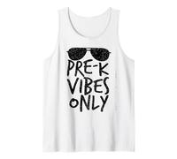 Pre-K Vibes Only Back to School Cool Kids Pre School Regalo Camiseta sin Mangas