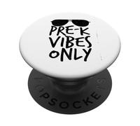 Pre-K Vibes Only Back to School Cool Kids Pre School Regalo PopSockets PopGrip Adhesivo