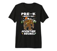 Pre-K Where The Adventure Begins Back To School Bigfoot Camiseta Premium