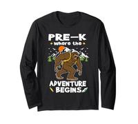 Pre-K Where The Adventure Begins Back To School Bigfoot Manga Larga
