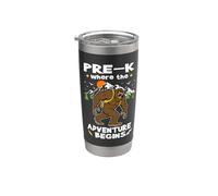 Pre-K Where The Adventure Begins Back To School Bigfoot Vaso térmico de acero inoxidable de doble pared