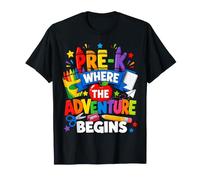 Pre-K Where The Adventure Begins Back To School Camiseta
