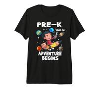 Pre-K Where The Adventure Begins Back To School For Boys Camiseta Premium
