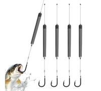 Pre-Tied Floating Hook Bottom Fishing Rig - Ready-to-Use Snag-Resistant Lea | 7.87x1.57 Inch (20x4cm) Rig Dimensions, Heavy-Duty Nylon Line & Steel Wire Hook Assembly, Floating Hook Design For Automatic