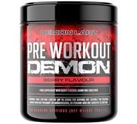 Pre Workout Demon - Suplemento Potente pre-Entreno con Creatina, Cafeína, Beta-Alanina y Glutamina (Sabor a Bayas, 360g)