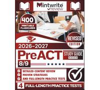 PreACT 8/9 Study Guide 2026-2027: Detailed Content Review, Proven Strategies, And Full-Length Practice Tests