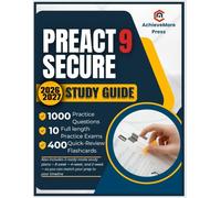 PreACT 9 Secure Study Guide 2026-2027: The All-in-One Exam Prep containing 10 Full-Length Practice Tests with 1,000 Questions, Answer Explanations & 400 Quick-Review Flashcards