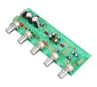 Preamplificador de audio ajustable con control de tono para graves, rango medio y agudos, placa sintonizadora PCB para entusiastas del bricolaje con potencia dual de 12 V-15 V
