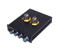 Preamplificador de Audio de Inicio, Receptores de AMP de Vacío de Ajuste de Agudos de bajo para Altavoces Activos Estéreo HIFI (EU enchufe 100-240V)