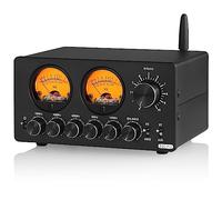 Preamplificador de audio ecualizador de 5 bandas con medidor VU y perilla de control independiente para un entorno de audio mejorado y efectos visuales