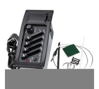 Preamplificador de guitarra acústica, amplificador ajustable de alto rendimiento, kit de ecualizador de ecualizador de cuatro bandas con perilla de volumen para adultos, creadores de música, banda